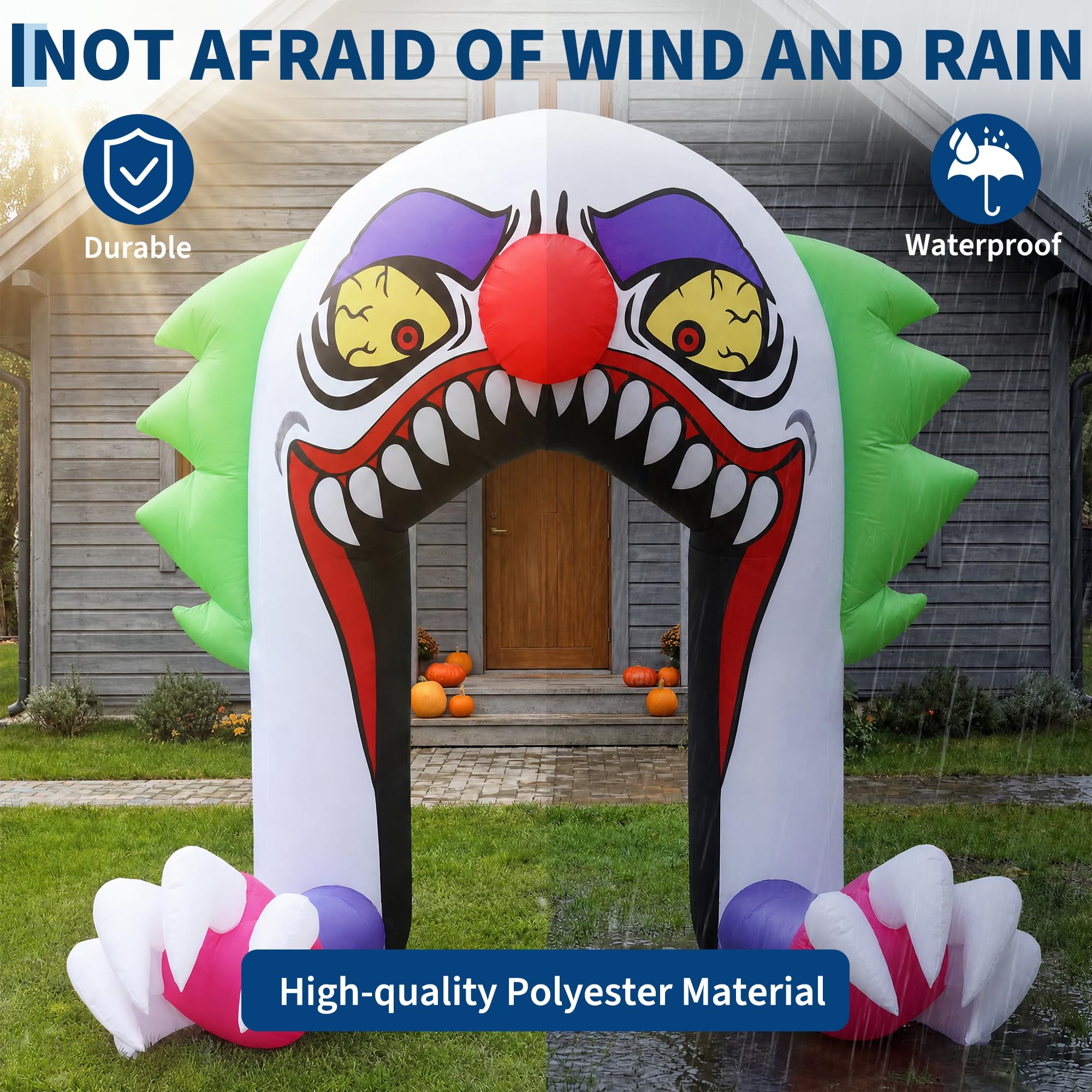 5ft Halloween Inflatable Clown - đánh giá và giá Outdoor Lighting Effects