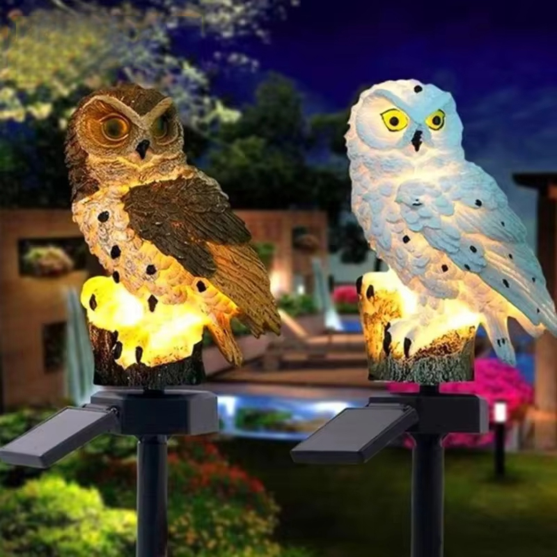 Solar Owl Garden Stake Lights  - đánh giá và giá Outdoor Lighting And Landscape