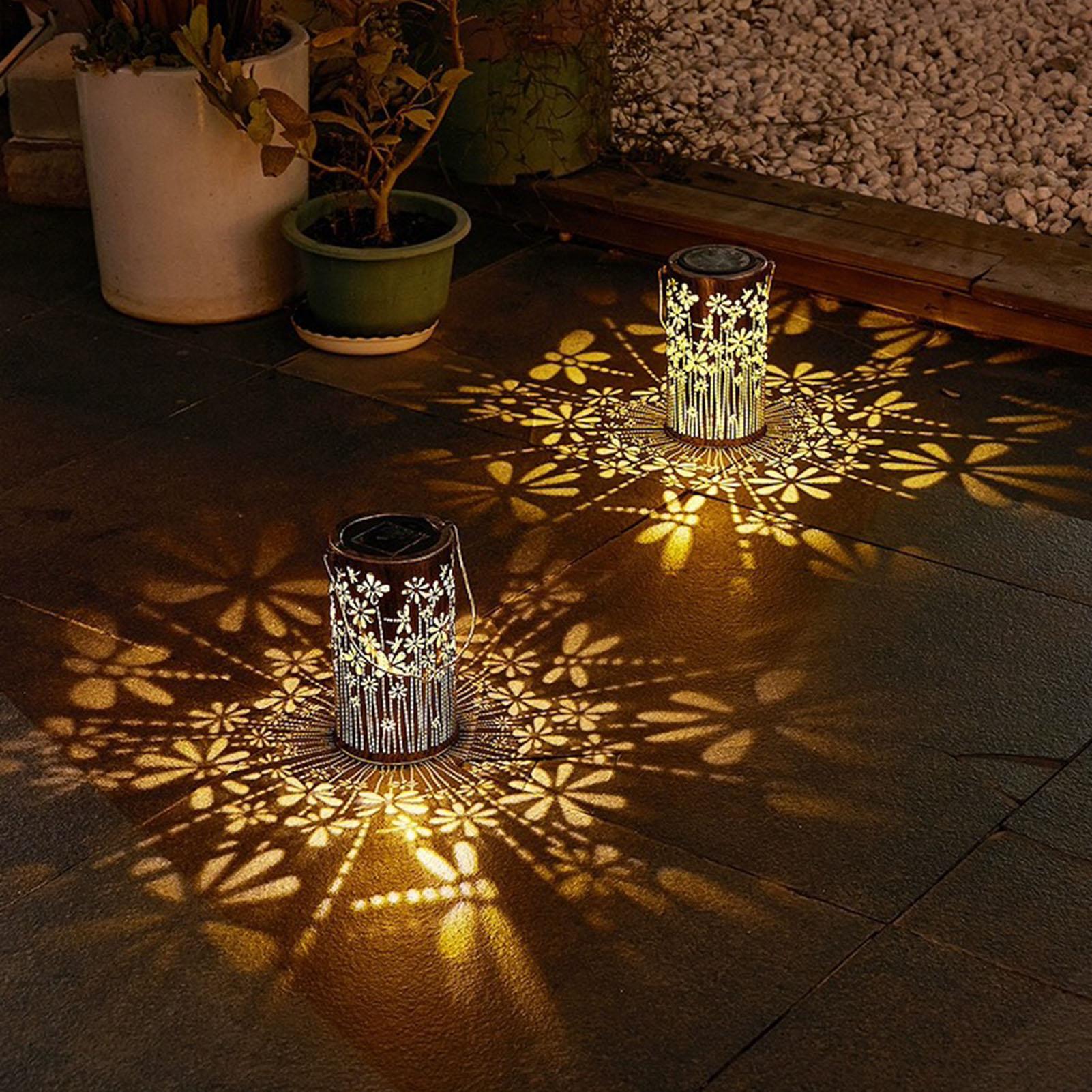 Solar Lanterns Colorful Metal  - đánh giá và giá Outdoor Lighting Pathway