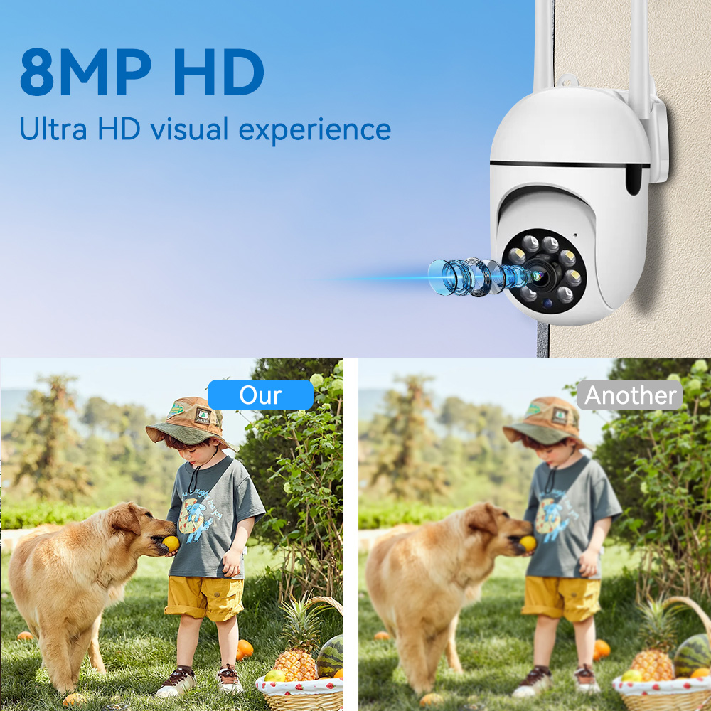 8MP 2.4G Wifi IP CCTV Camera C - đánh giá và giá Outdoor Lighting Track