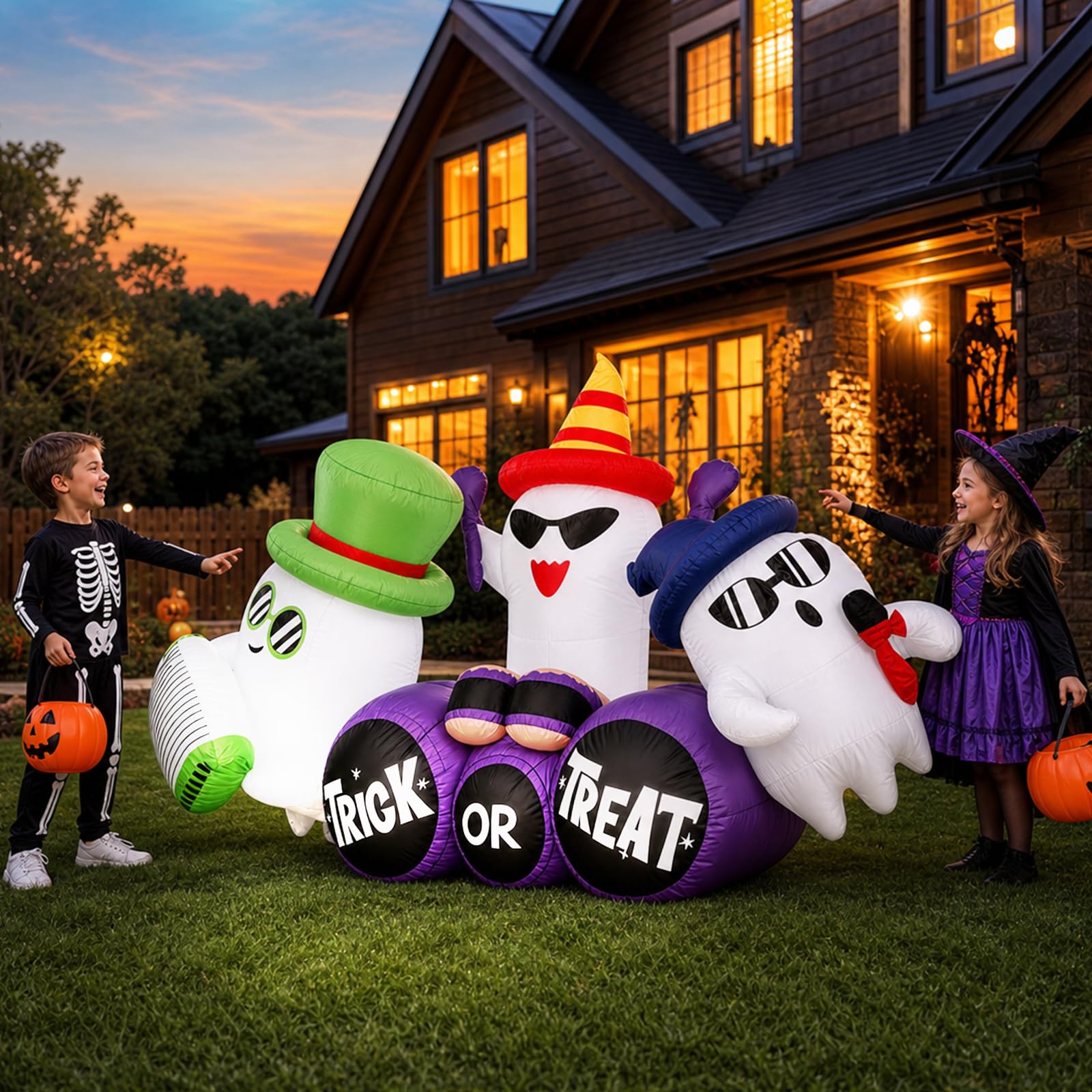 240cm Inflatable Halloween Spi - đánh giá và giá Outdoor Lighting Effects